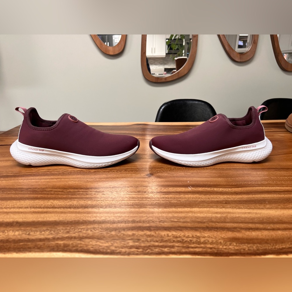 Cole Haan Women's Burgundy Slip-On Sneakers